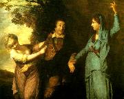 Sir Joshua Reynolds garrick between tragedy and  comedy oil painting